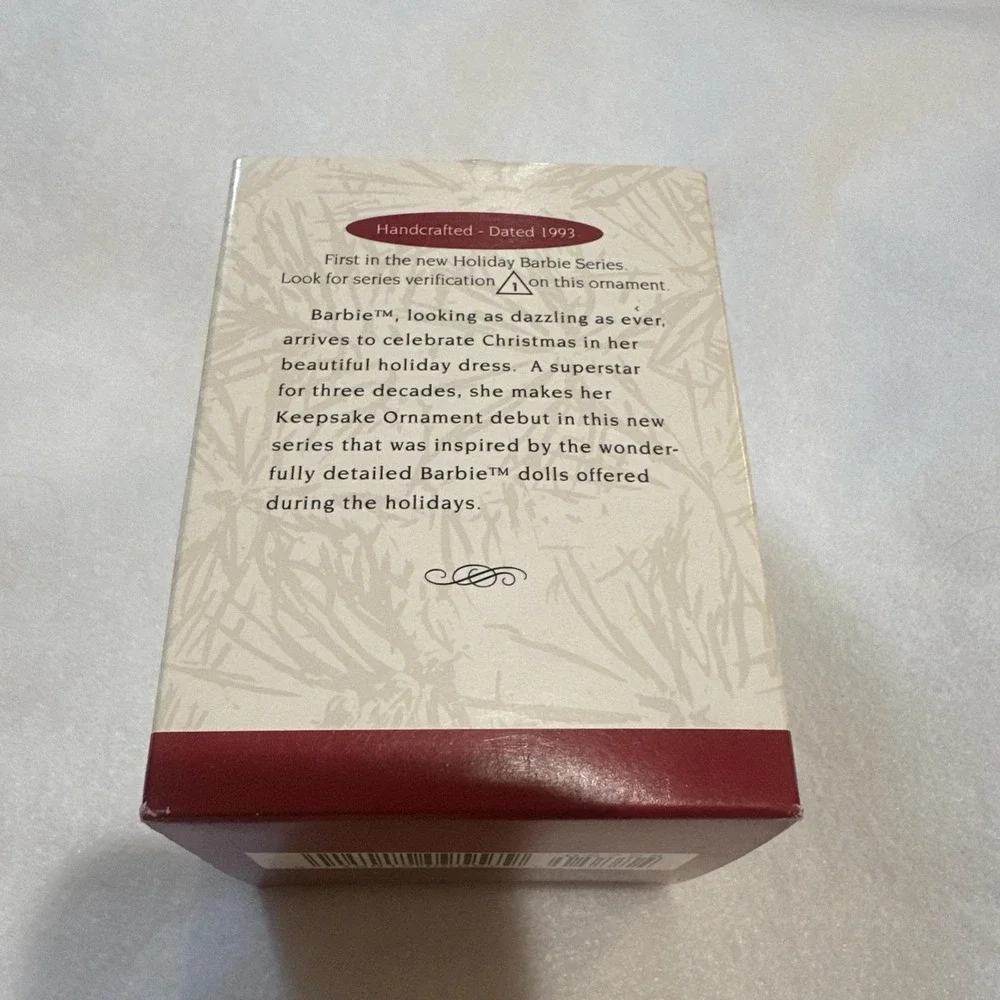 Hallmark Keepsake 1993 Vintage Holiday Barbie Christmas Ornament 1st in Series